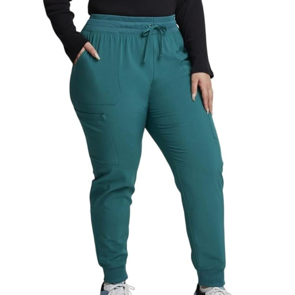Dickies Women's EDS Essentials Scrub Pants Joggers Green Size XL DK065 Nursing